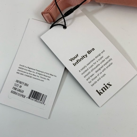 Knix Women Size M Pink Ginger Infinity Bra The Knix Fit - Picture 5 of 9